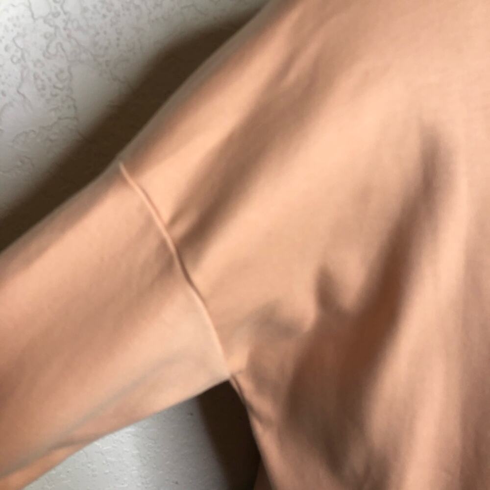 Eileen Fisher light orange apricot sweatshirt knit top size Petite Medium PM - Picture 14 of 15